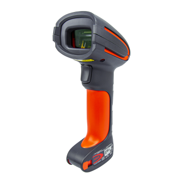 Graint 1280I Industrial-Grade USB 1D Laser Wired Barcode Scanner Full Range Laser Scanner, FR Focus, RS232 Cable, with Vibrator, Red 