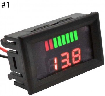 Electric Vehicle Fuel Gauge Battery Lithium Battery Fuel Gauge 12V 24V 36V 48V 60V 72V Universal