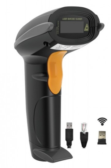 Yanzeo W6811 1D Laser Barcode Scanner Wireless 2.4G Handheld  USB  Reader for POS System