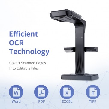 ET18 Pro Premium A3 A4 Book Document Scanner with OCR WIFI Function for Mac Windows Convert to PDF Searchable PDF Word TIFF
