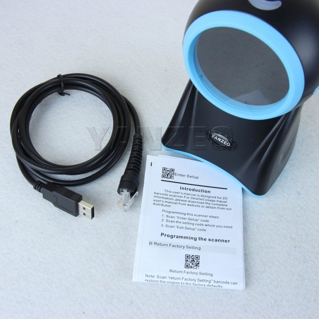 YZ828 OmniDirectional Barcode Scanner High Definition Desktop USB