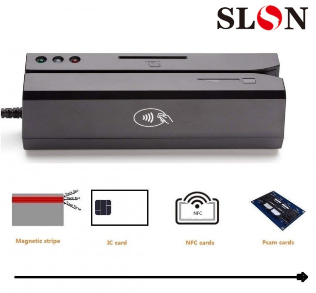 USB Credit Card Reader New 880 For Magstripe,IC,NFC and Psam
