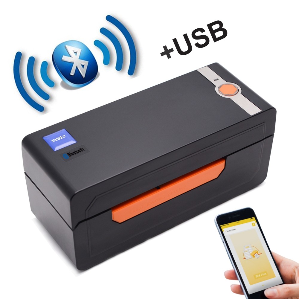 Thermal Printer,Printer, USB Bluetooth Wireless 4x6 Sticker Maker