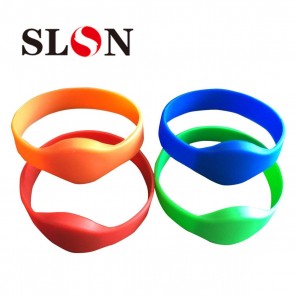 125khz RFID Wristband EM4100 Blue Red Green Orange Waterproof Silicone Bracelet