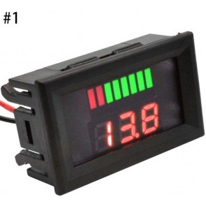 Electric Vehicle Fuel Gauge Battery Lithium Battery Fuel Gauge 12V 24V 36V 48V 60V 72V Universal