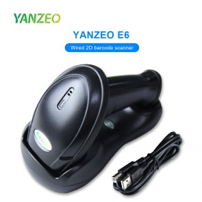 YANZEO EW6 1D/QR Scanner Reader Wireless 2.4G with Storage Charger Base 328 Ft Long Transmission E6 BarCode Scanner