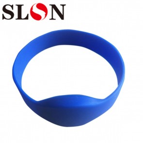 RFID Rewritable T5577 125khz Writable Silicone Wristband Black Adult Size 