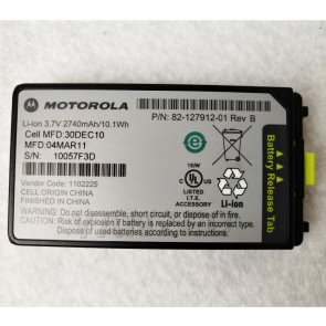 MC3090 MC3090Z MC3090R MC3090G for Motorola Symbol 3.7V 2740mA Battery P/N:82-127912-01