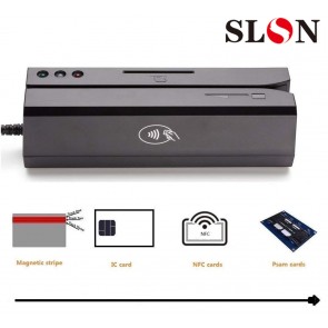 USB Magnetic Credit Card Reader - New 880 For Magstripe,IC,NFC and Psam Cards Reader and Writer, with 20 PCS Blank Cards
