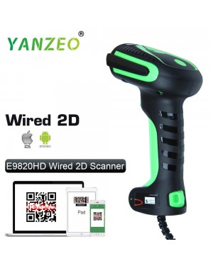 Yanzeo E9820 2D Barcode Scanner Handheld Imaging QR Barcode Scanner HD Industry Bar Code Reader