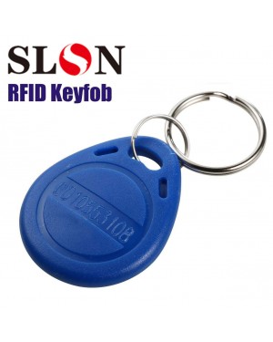Proximity 125KHz RFID EM-ID Card Tag Token Keyfob Read Only Color Blue (100 Pack)