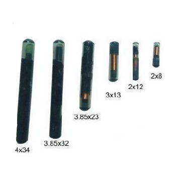 134.2KHz RFID EM Proximity Induction Token 2.12 x12mm Micro Small Glass Tag